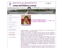 Tablet Screenshot of chirurgiensdentistes-ordre69.org